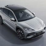 SEALION 7 front view showcasing its bold 'OCEAN X' styling with an X-structure design