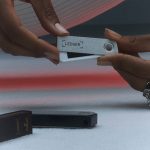 "Ledger Nano S Plus hardware wallet with USB-C port and OLED screen"