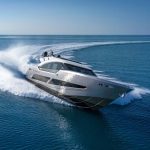 AB Yacht AB 100 cruising at high speed